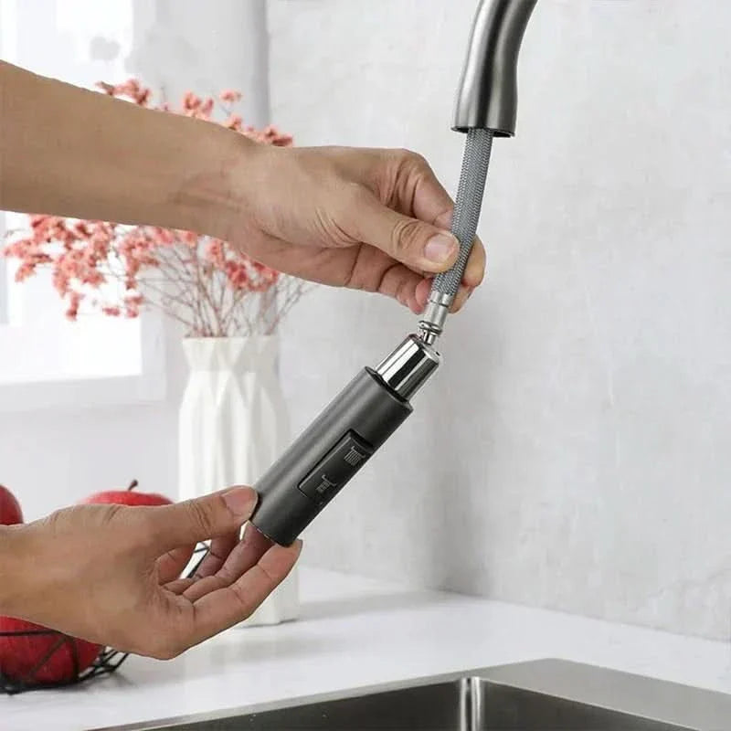 Cofik | Modern Steel Faucet with Pull Down Sprayer