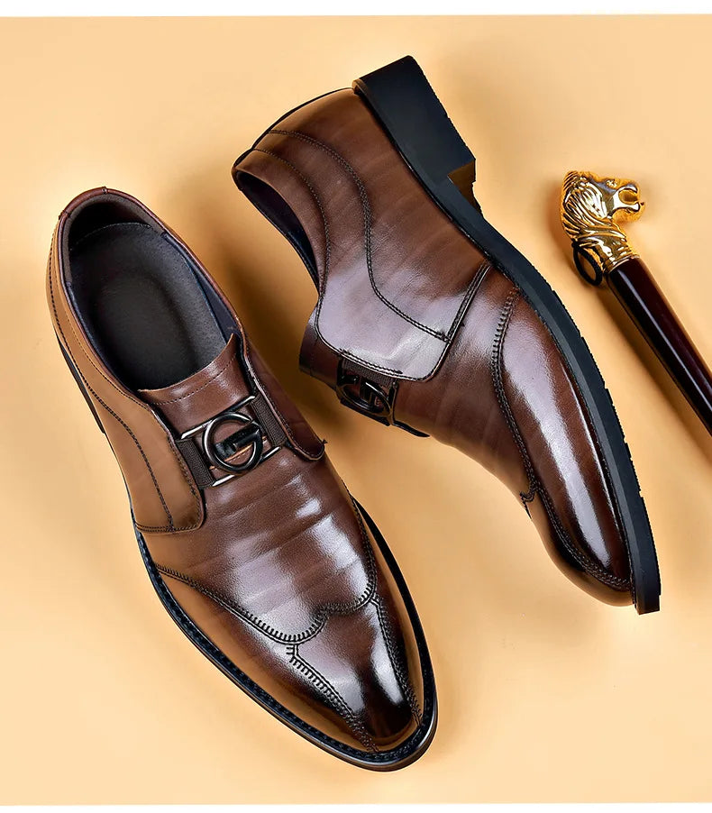 Classic Mens Leather Oxford Dress Shoes
