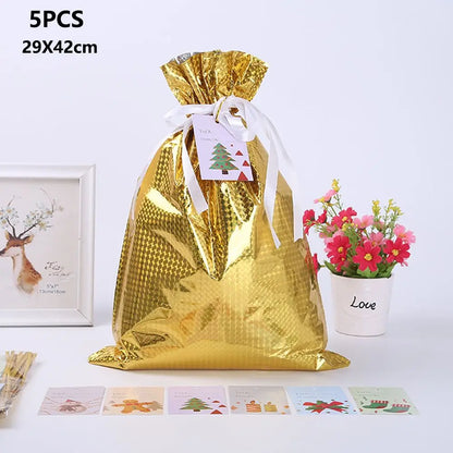 Reusable Cloth Gift Bags 5 Pack