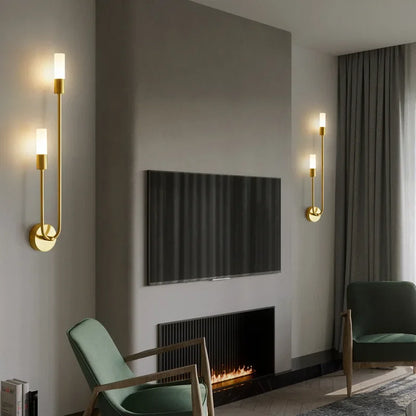 Elegant Gold LED Sconce Light