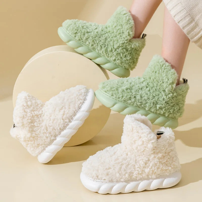 Soft Fuzzy Women's Slippers for Indoor Comfort