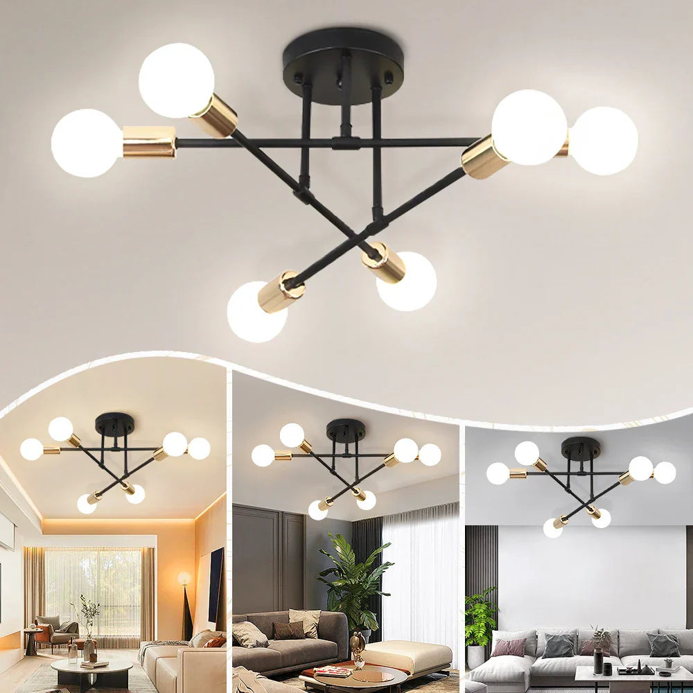 Stylish 6-Light LED Pendant Ceiling Lamp