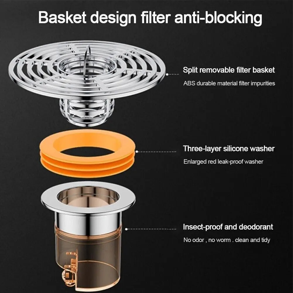 Easy Clean Magnetic Bath Drain Cover