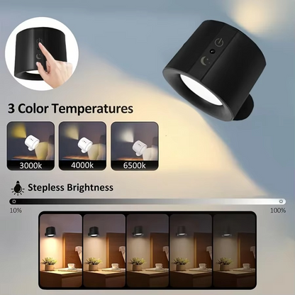 Versatile Stick-On Dual LED Wall Light