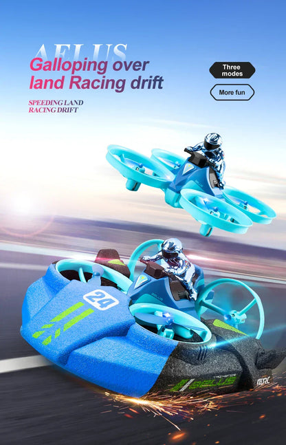 Remote Control 3 in 1 Amphibious Car Boat Toy