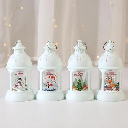 Festive Holiday LED Santa Lanterns