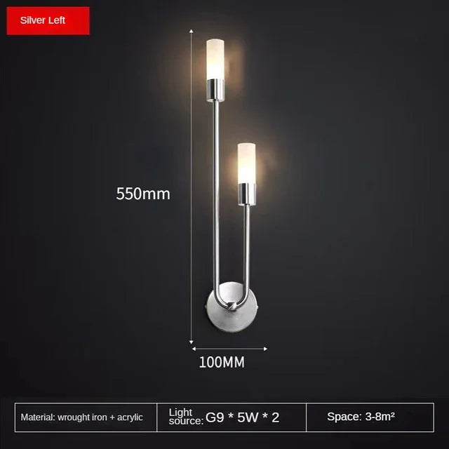Elegant Gold LED Sconce Light