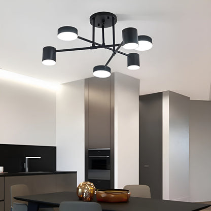 Stylish 6 Arm LED Ceiling Lamp - Cofik