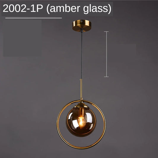 Stylish Glass Hanging Ceiling Light Fixture - Cofik