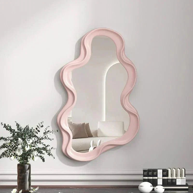 Round Cloud Wall Mirror for Home Decor