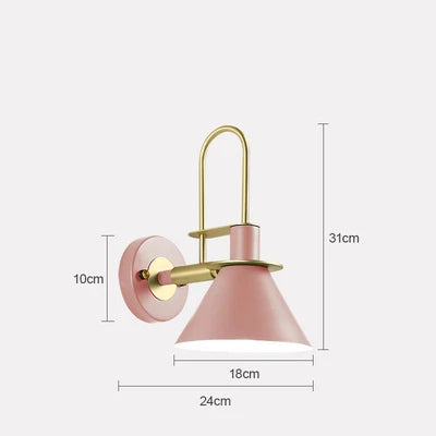 Rustic Metal Wall Light - E27 Downlight Lamp - Cofik