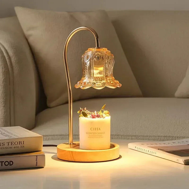 Petite Floral Electric Candle Light Lamp - Cofik