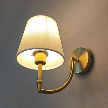 Simple Elegant Wall Light with Fabric Shade