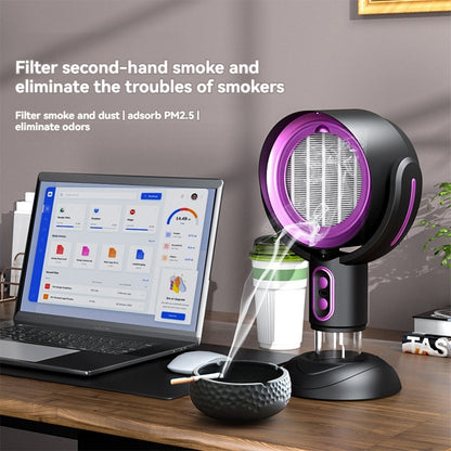 Compact Air Purifier Fan with USB Charging