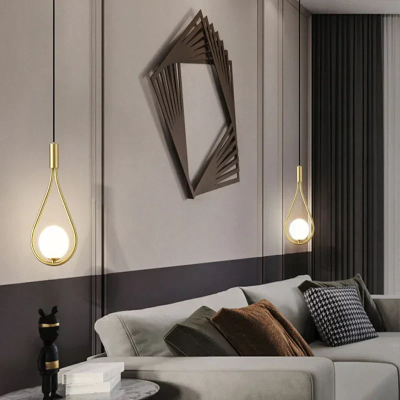 Simple Glass Globe Pendant Lighting Fixture - Cofik