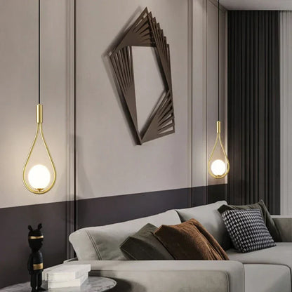 Simple Glass Globe Pendant Lighting Fixture - Cofik