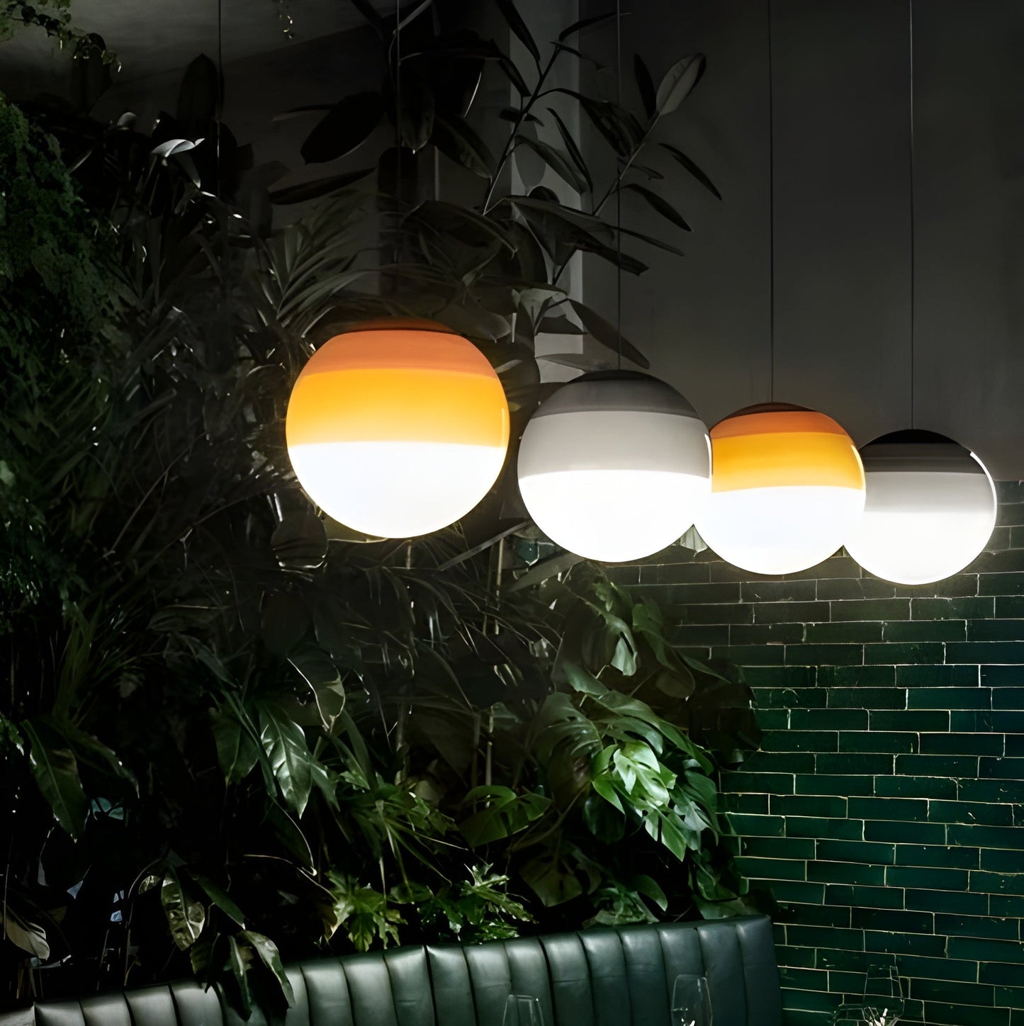Colorful Round LED Pendant Light