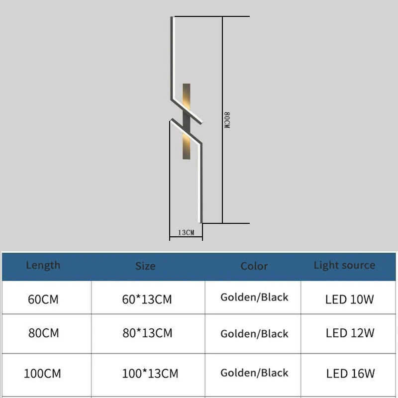 Slim LED Wall Sconce for Bedroom and Living Room