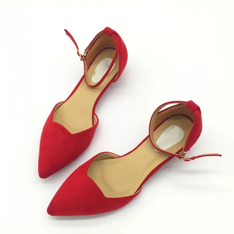 Women's Classic Low Heel Blue Pump Shoes