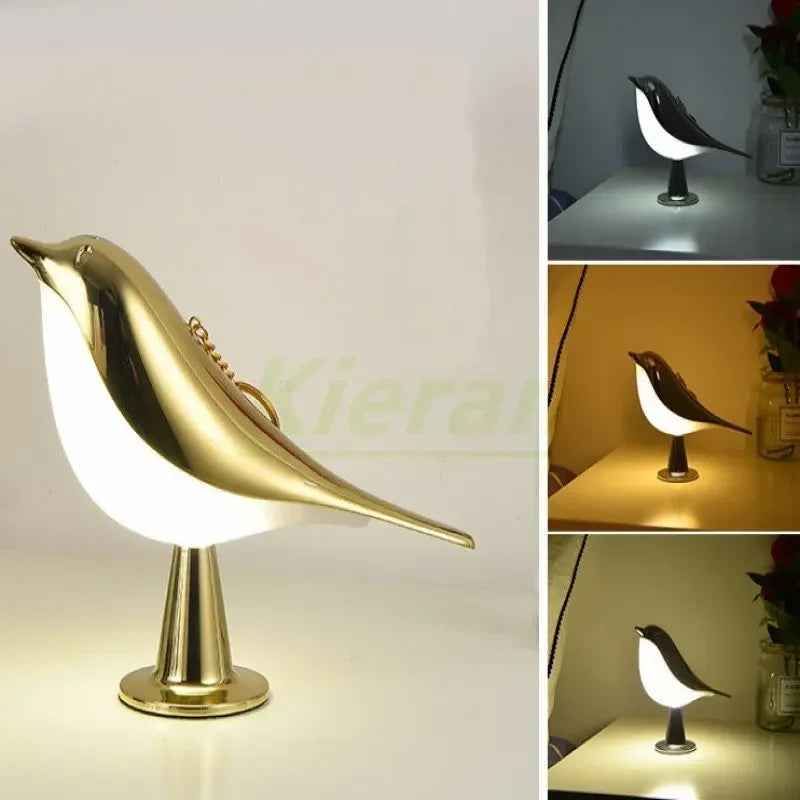 Slim LED Bird Table Lamp – Adjustable Bright Light