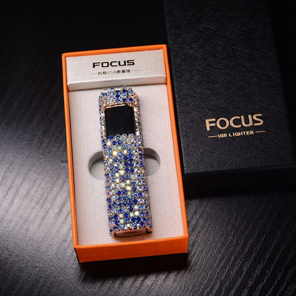Glittery Gem Rechargeable Pocket Lighter