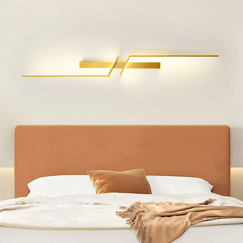 Elegant Gold LED Wall Light Fixture