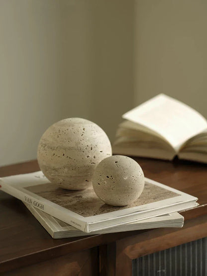 Real Marble Decorative Sphere Ornament