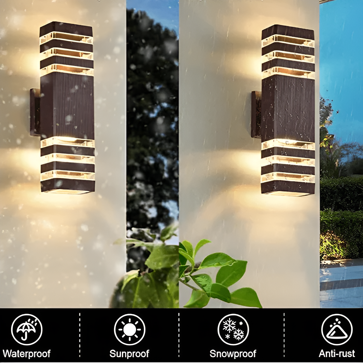 Outdoor LED Wall Lamp - Waterproof Up Down Light