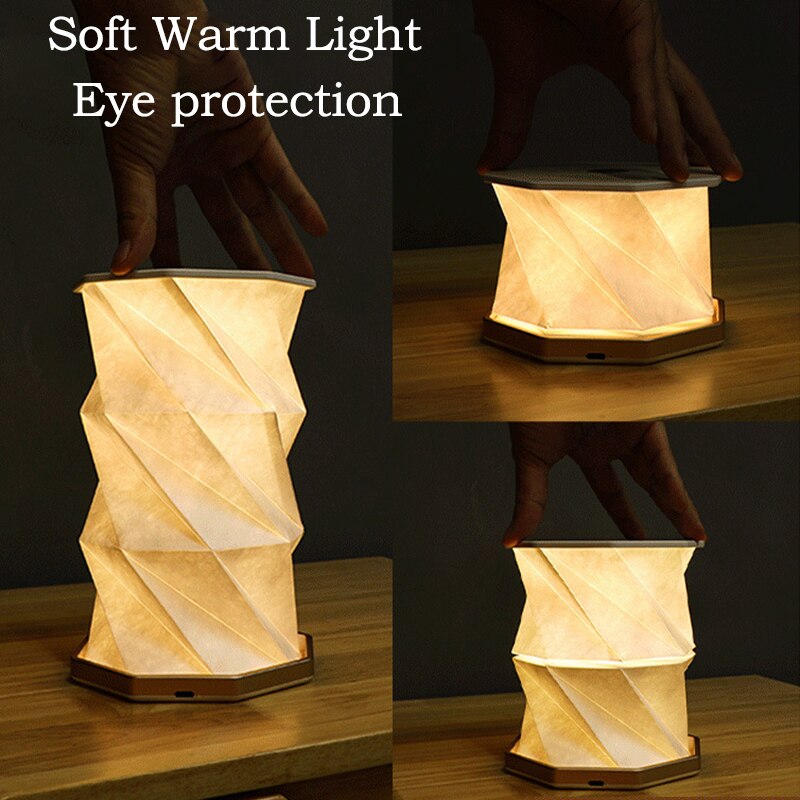 Soft Foldable Dimmable Paper Lamp