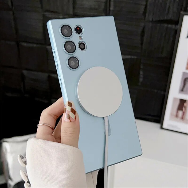 Slim Magnetic Phone Charging Cover for Samsung - Cofik