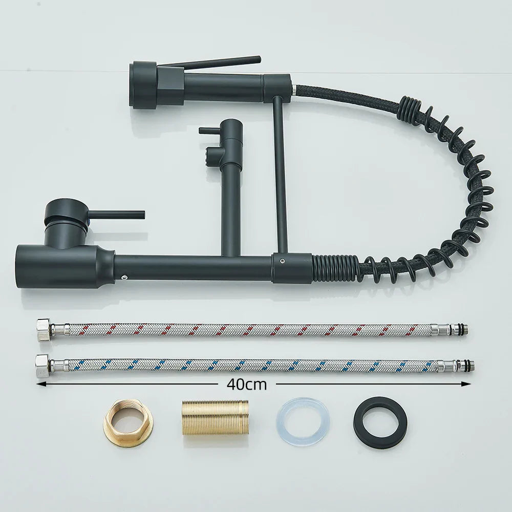 Easy Install Dual Spout Kitchen Faucet