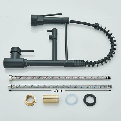 Easy Install Dual Spout Kitchen Faucet