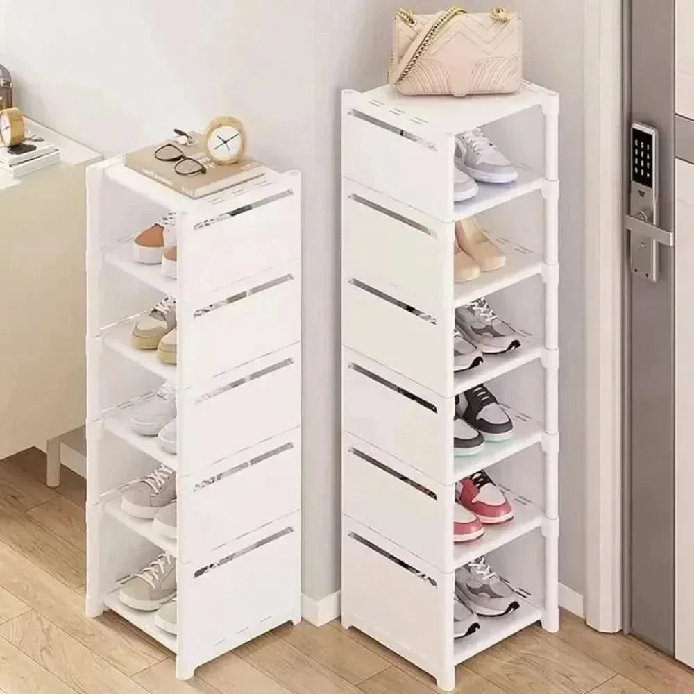 Space Saving Stackable Shoe Organizer Rack