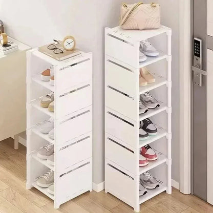 Space Saving Stackable Shoe Organizer Rack