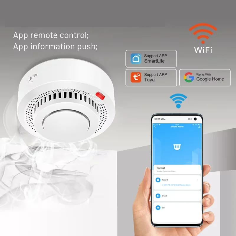 Wireless Smart Home Smoke Detector Alarm