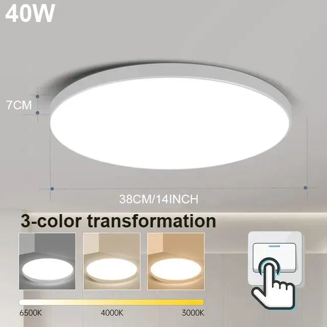 Bright Round LED Ceiling Light 18-72W