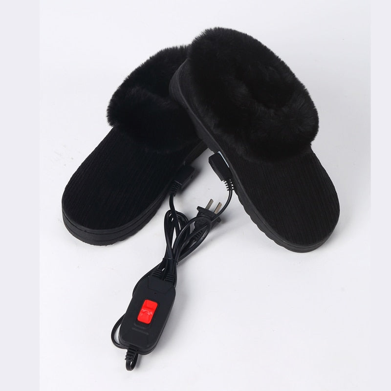 Warm Rechargeable Electric Indoor Slippers