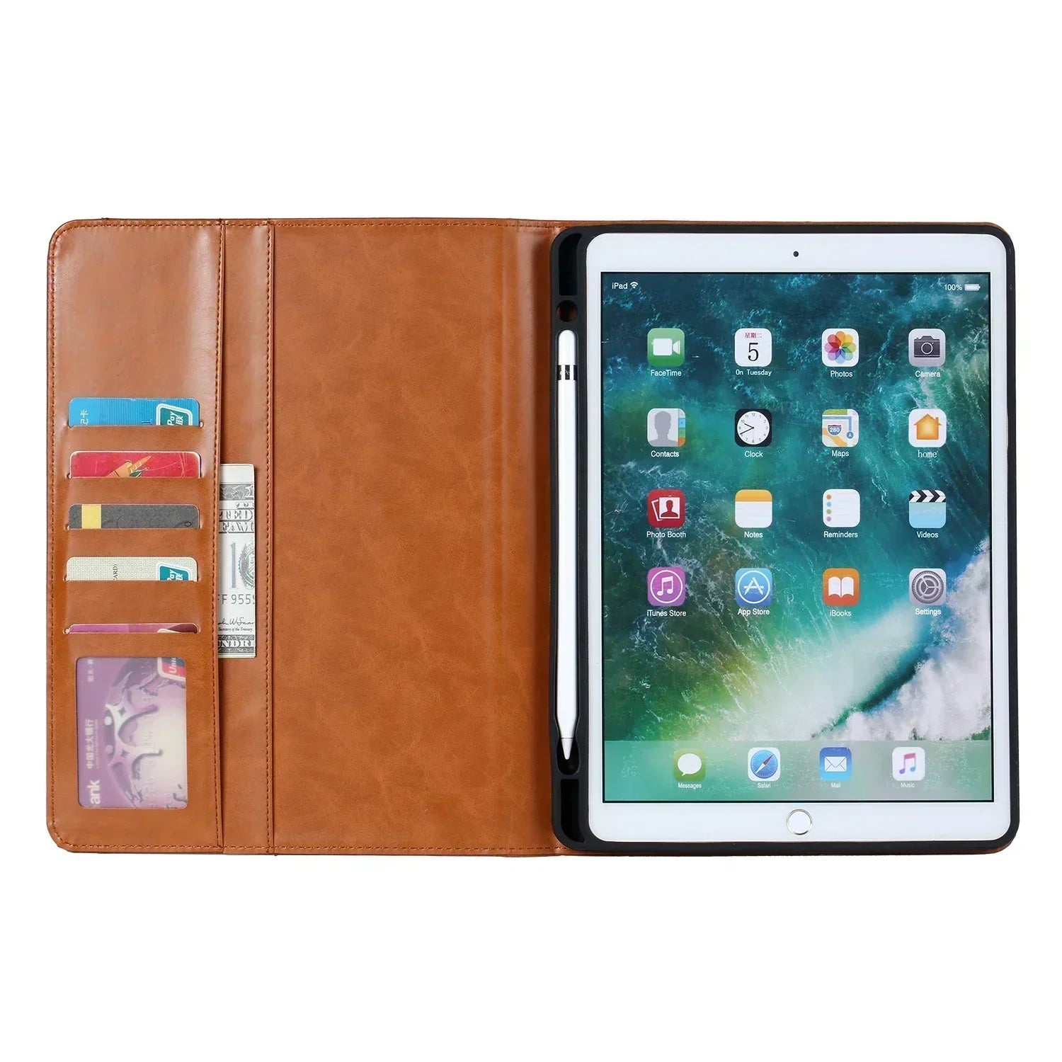 Durable Leather iPad Case Cover - Cofik