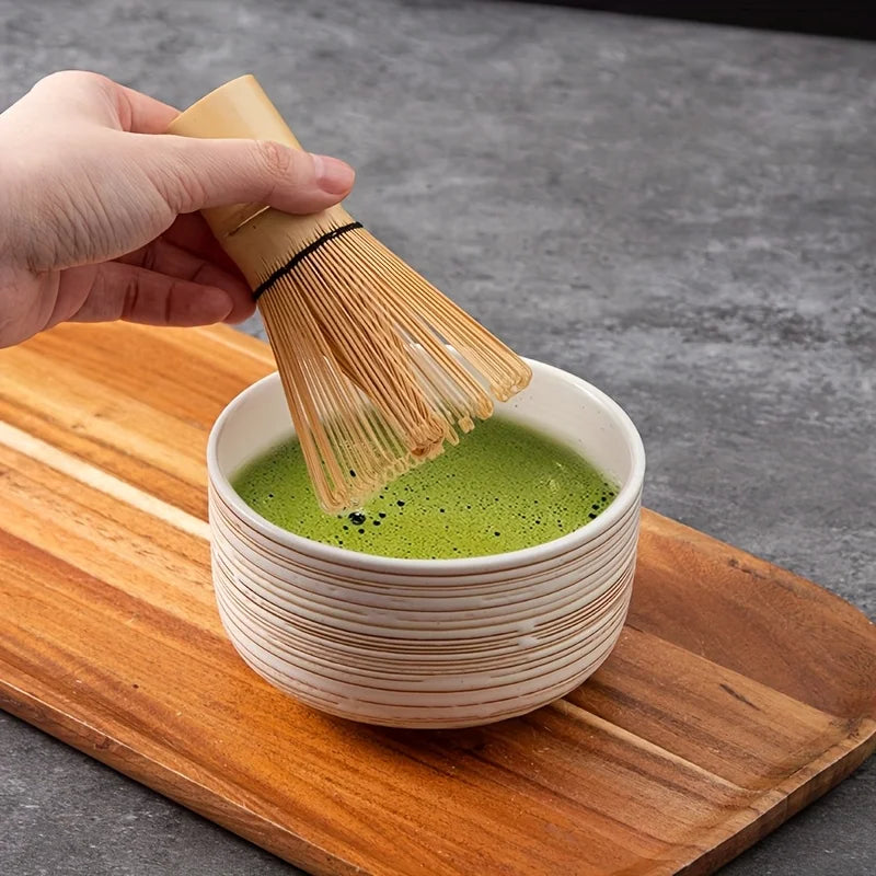 Traditional Japanese Matcha Tea Set 6 Piece Ceramic Bowl