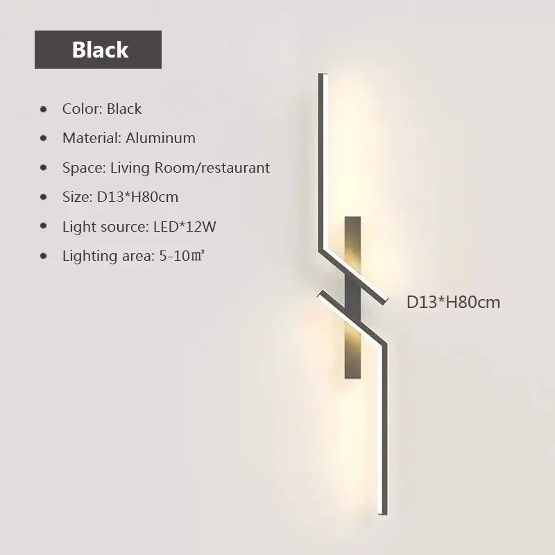 Slim LED Wall Light - Adjustable Dimmable Lamp