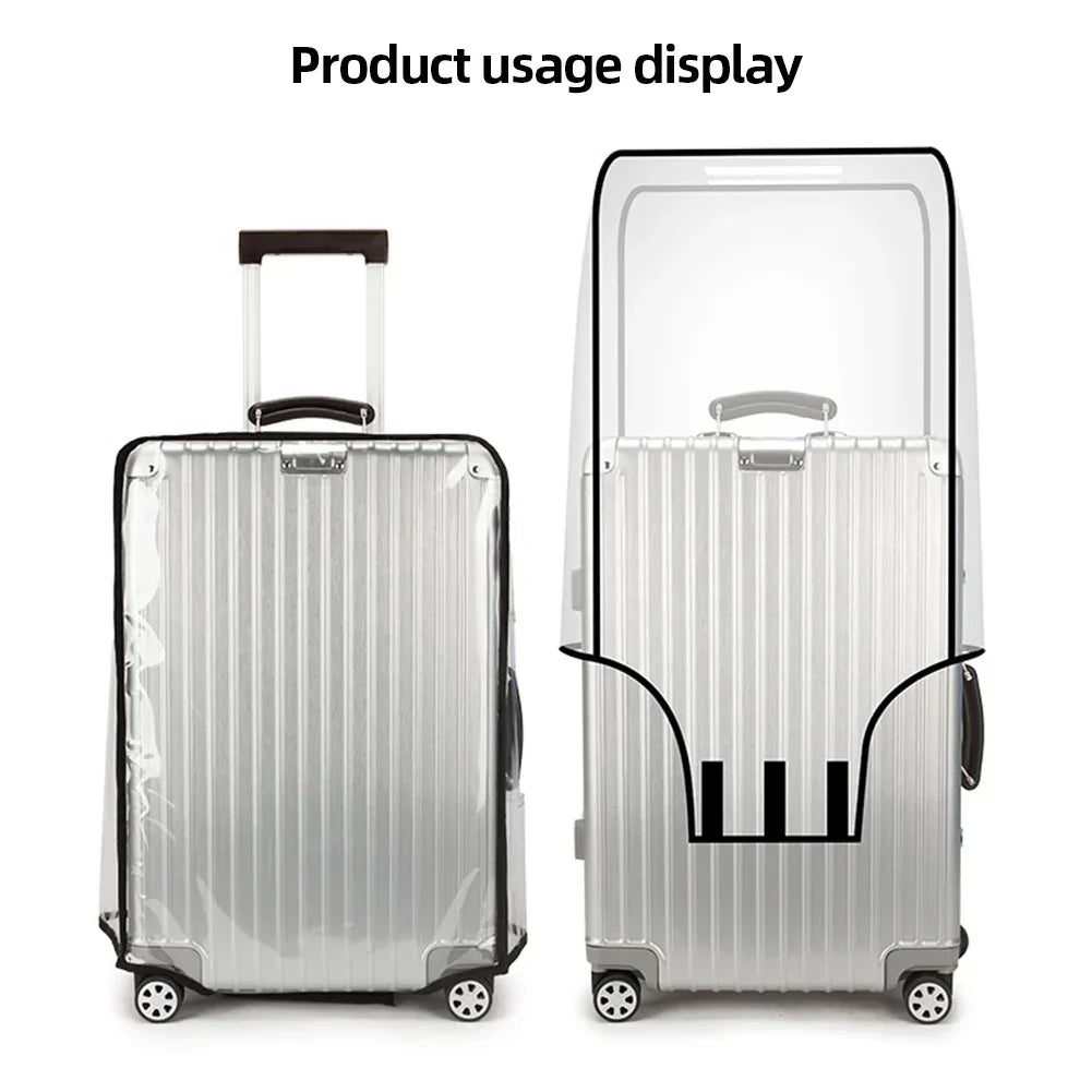 Clear Protective Travel Luggage Cover