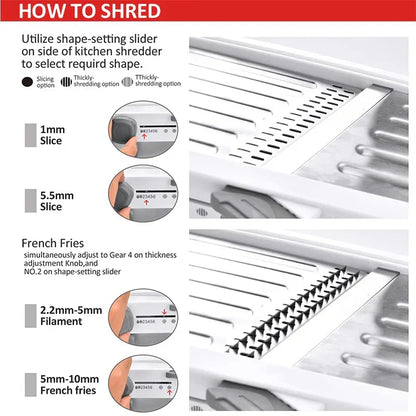 Premium 18-in-1 Vegetable Mandoline Slicer Set