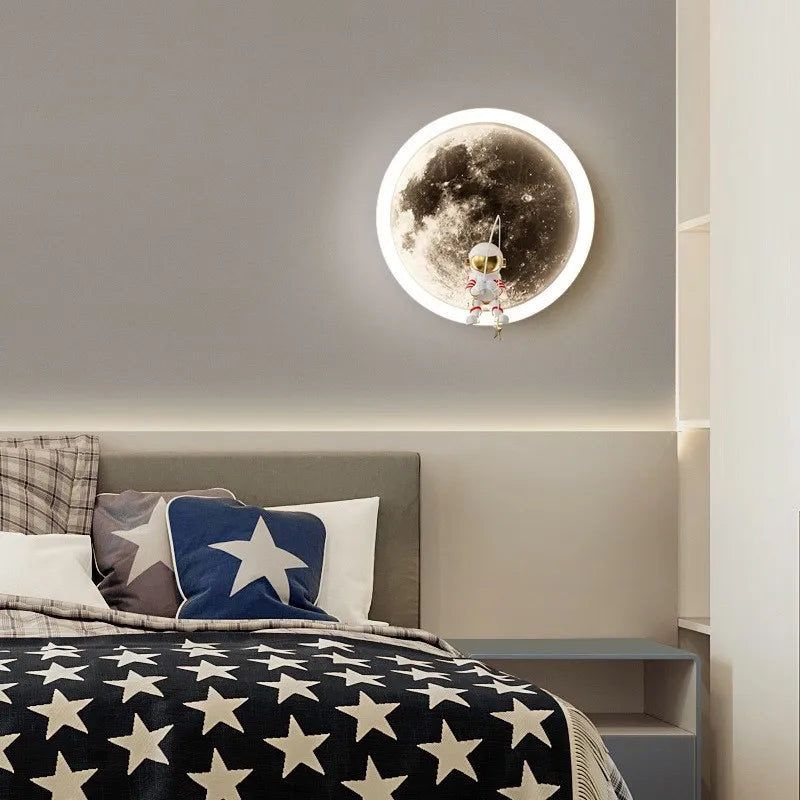 Space LED Moon Wall Lamp