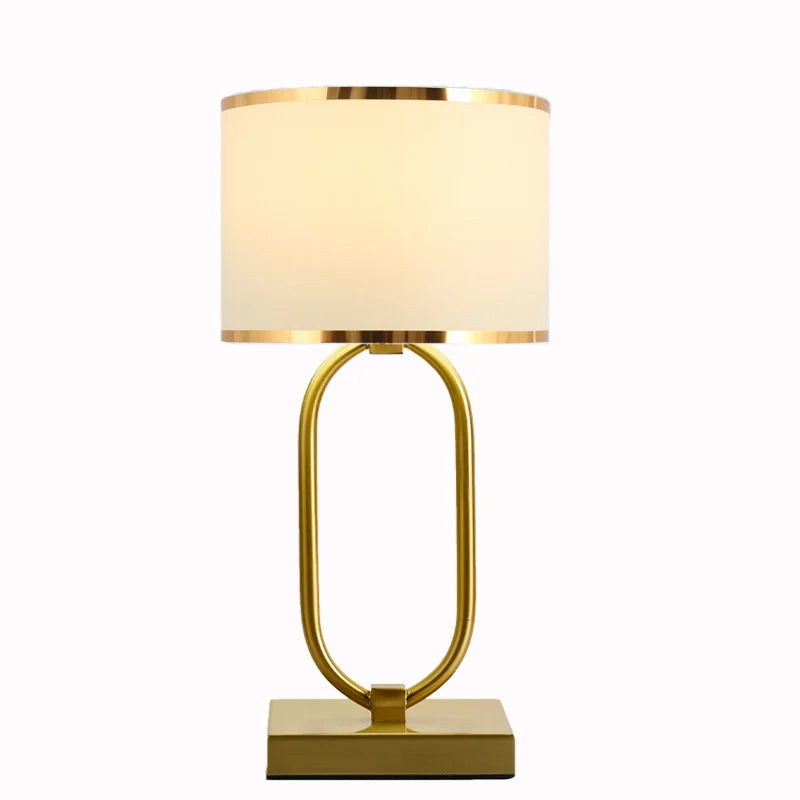 Classic Metal and Fabric Table Light