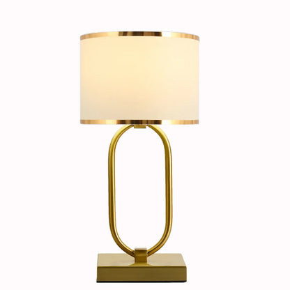 Classic Metal and Fabric Table Light