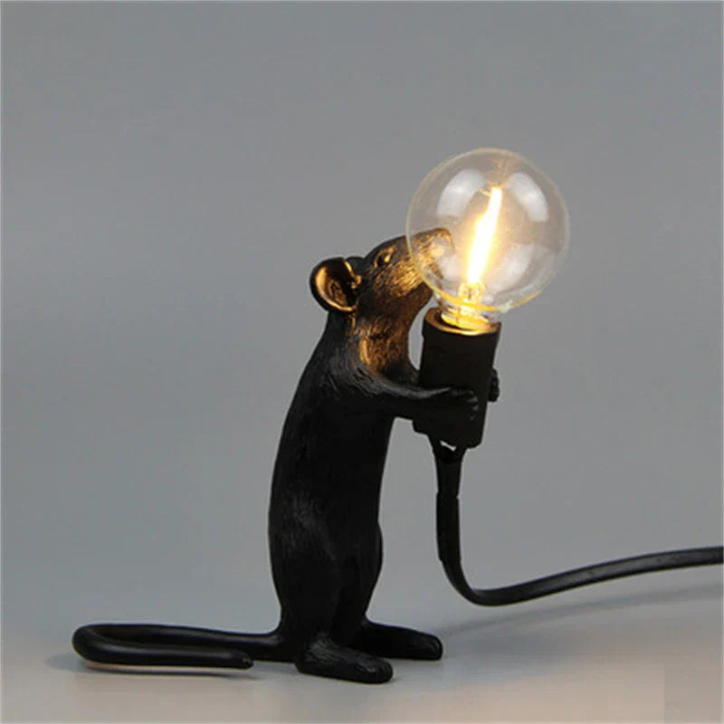 Compact Dark Office Table Lamp