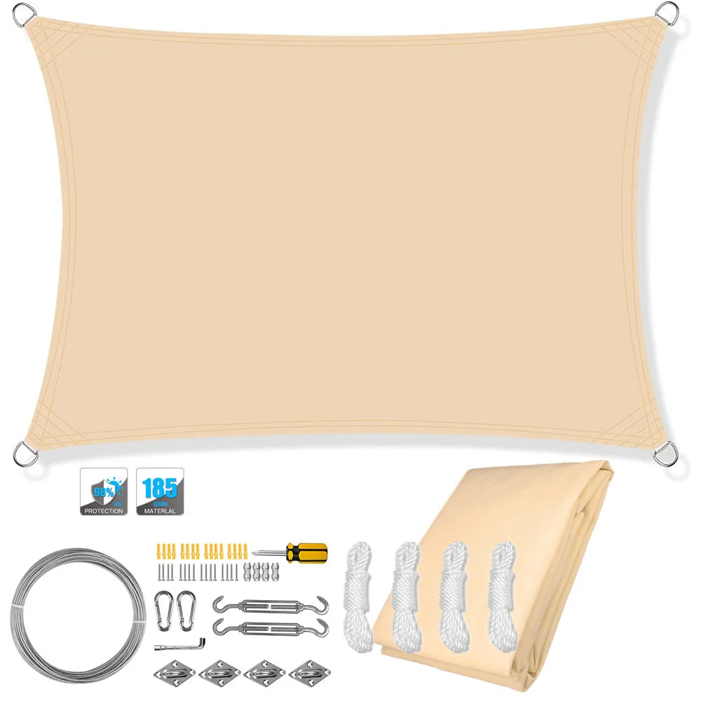 Outdoor Waterproof Sun Shade Sail with UV Resistance