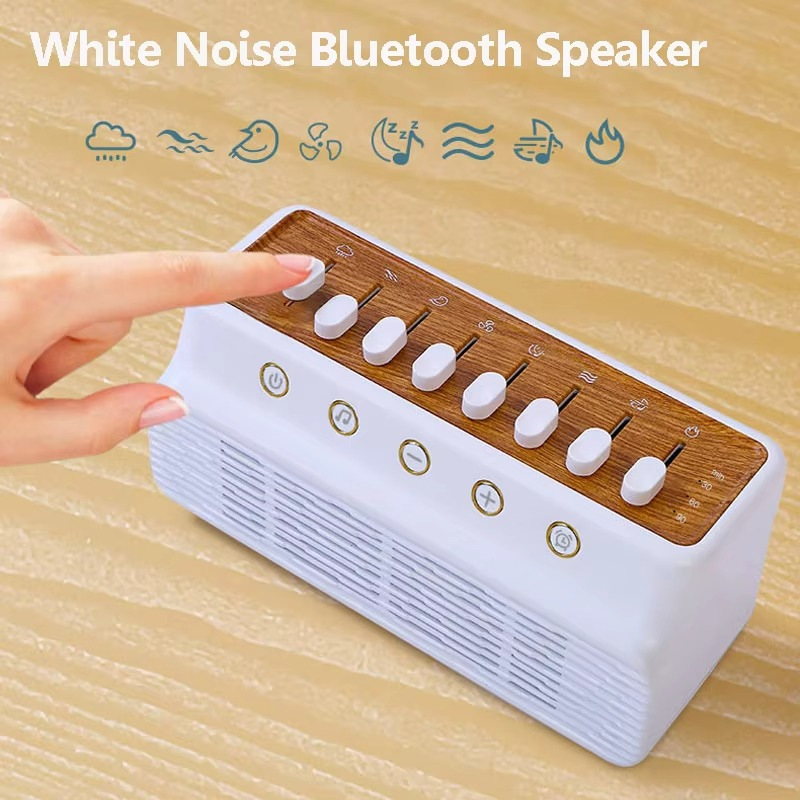 Compact Wireless Sound Machine with Bluetooth and Timer