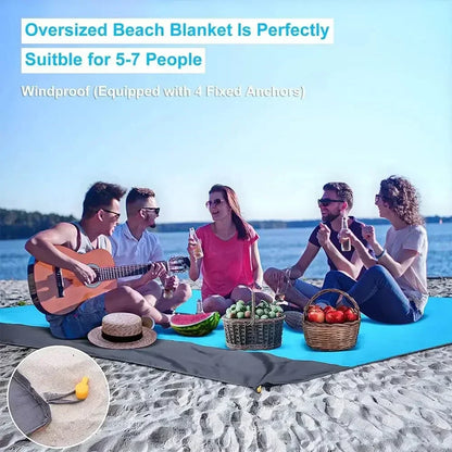 Large Water Resistant Beach Throw Blanket
