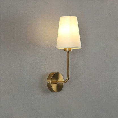 Simple Elegant Wall Light with Fabric Shade
